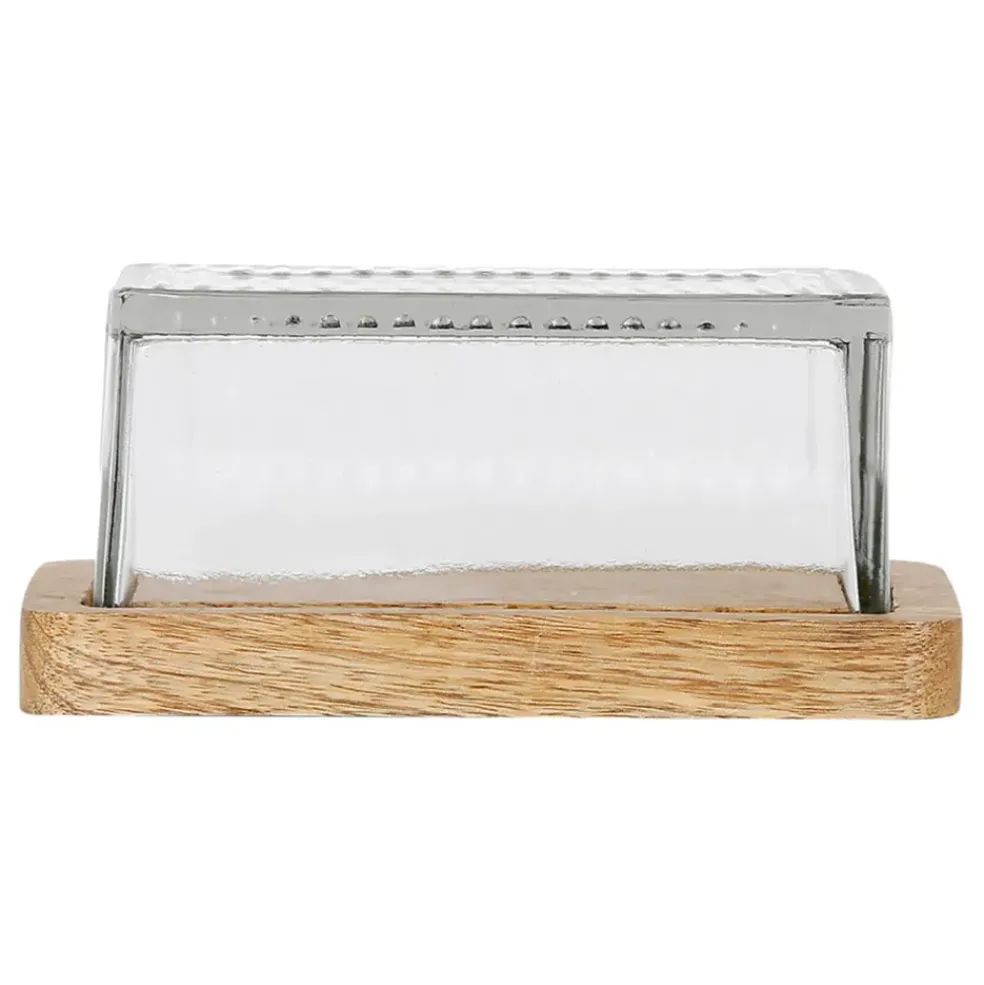 Beurrier en verre et manguier - grand office