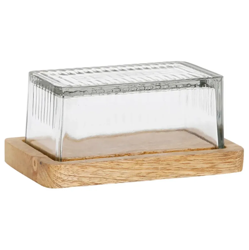 Beurrier en verre et manguier - grand office