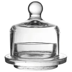Beurrier rond en verre