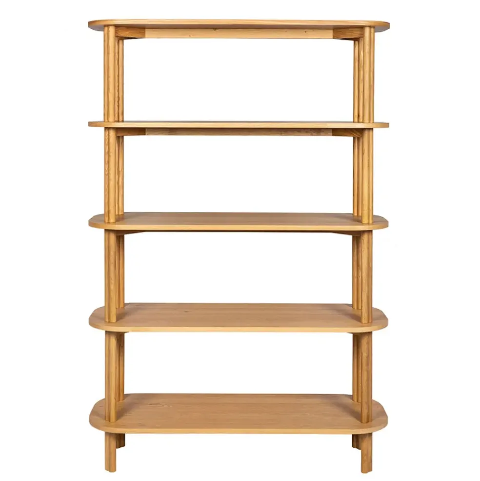 Bibliothèque siro en chêne naturel 110x40xh170cm