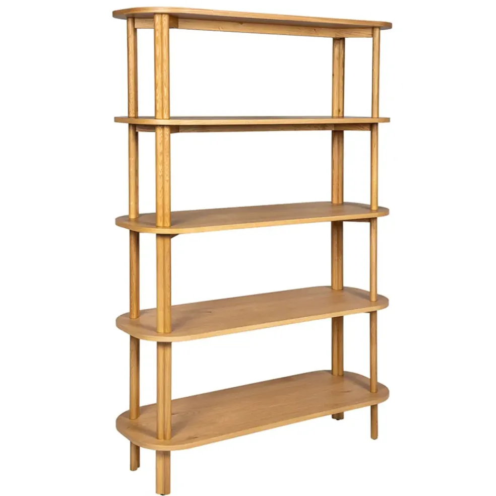 Bibliothèque siro en chêne naturel 110x40xh170cm