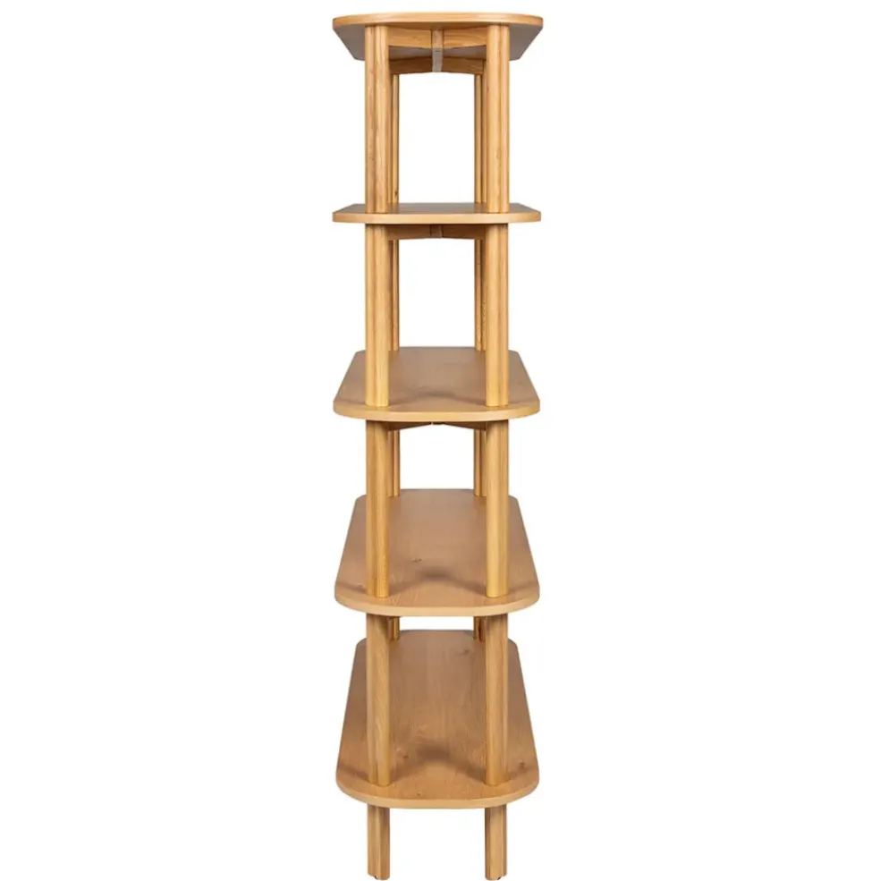Bibliothèque siro en chêne naturel 110x40xh170cm