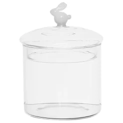 Bocal avec couvercle en verre borosilicate 60cl - Lapin