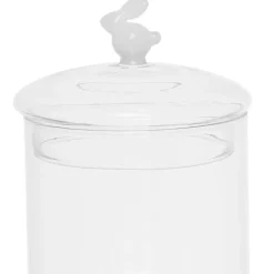 Bocal avec couvercle en verre borosilicate 60cl - Lapin