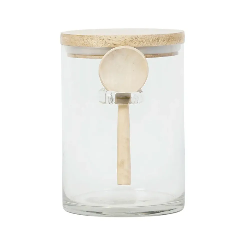 Bocal avec cuillere et couvercle de chez gaston naturel 80cl