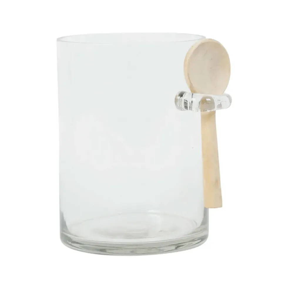 Bocal avec cuillere et couvercle de chez gaston naturel 80cl