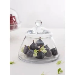 Bocal en verre avec couvercle d21cm - Angele
