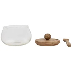 Bocal en verre et manguier naturel - Duo
