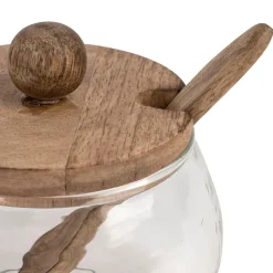 Bocal en verre et manguier naturel - Duo