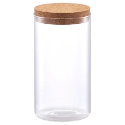 Bocal verre avec couvercle en liege 1.1l