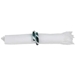 Boite de 6 ronds de serviette en verre multicolore - Colorea