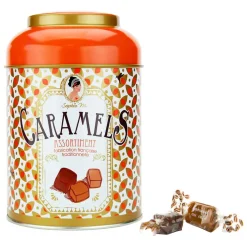Boite métal caramels assortiment - 200gr