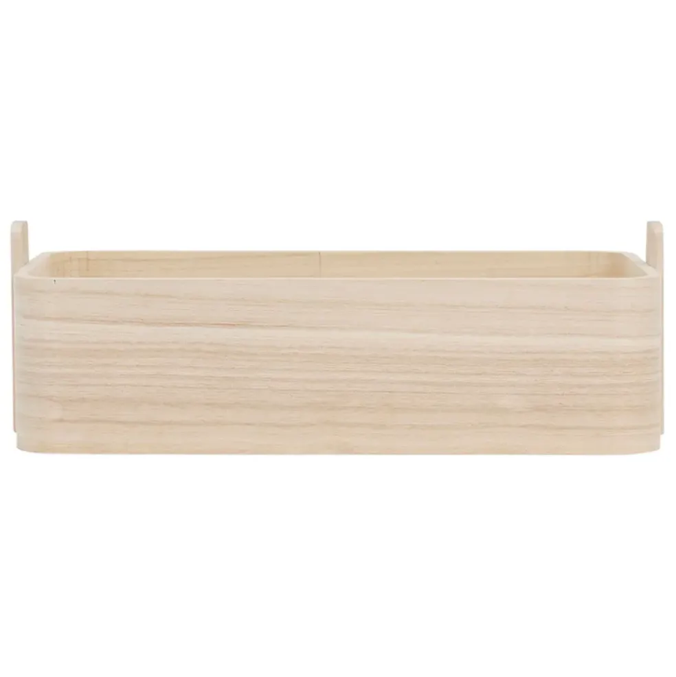 Boite rectangulaire en paulownia naturell - anordi