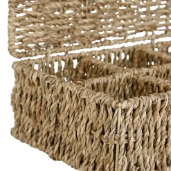 Boite the 6 compartiments borneo naturel 24.5x16xh8 cm