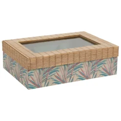 Boite the 6 compartiments tropic'art multicolore nature