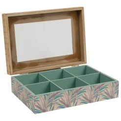 Boite the 6 compartiments tropic'art multicolore nature