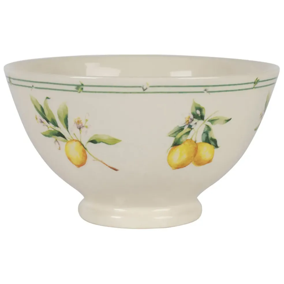 Bol citron en faïence jaune et vert 75cl - Collection