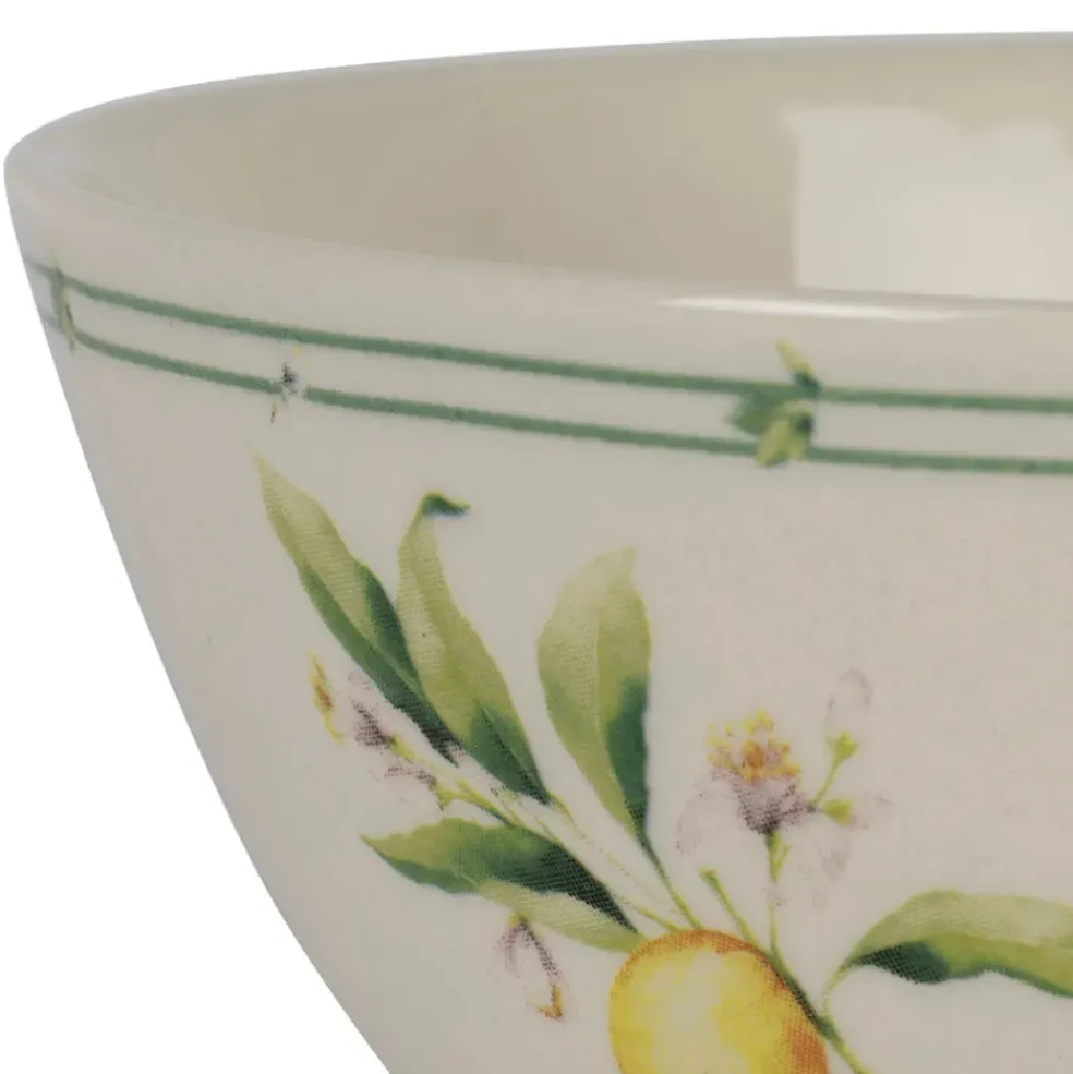 Bol citron en faïence jaune et vert 75cl - Collection