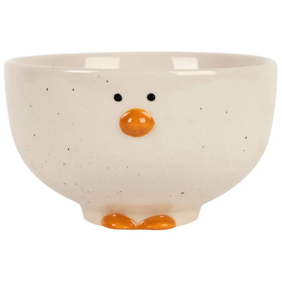 Bol en grès blanc canard 30cl - Sweetdream