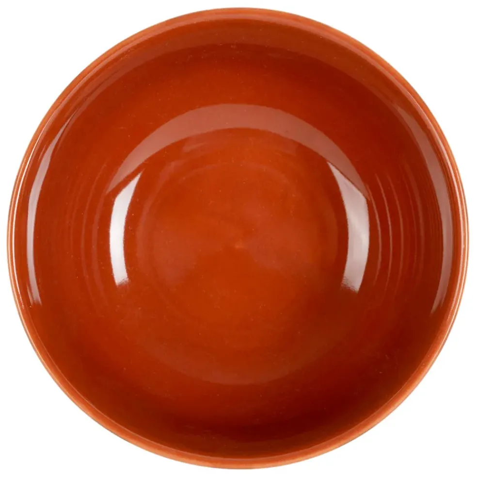 Bol en grès rayé turquoise et blanc 35cl - Alaria