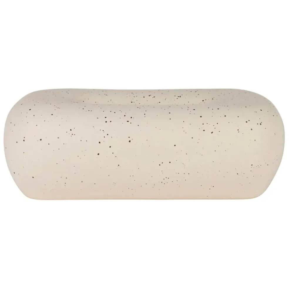 Boîte à mouchoir en grès blanc moucheté - Klosen