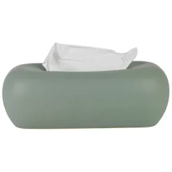 Boîte à mouchoir en grès sauge - Klosen