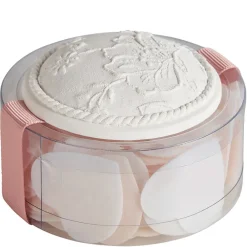 Boîte de feuilles de savon petits cœurs blancs et nude - parfum rose