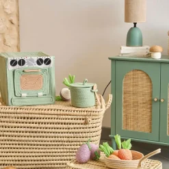 Boîte rangement four en coton vert d'eau - Sweetdream