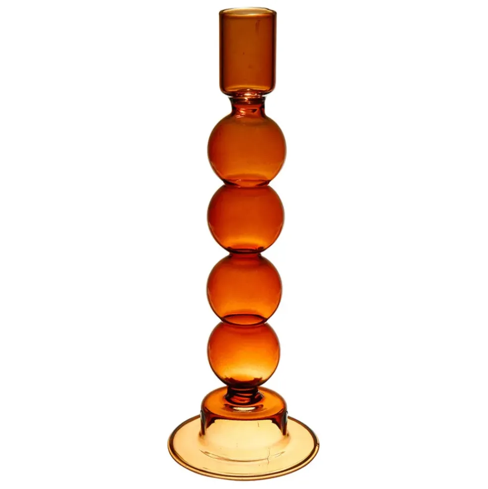 Bougeoir Aria Ambre D8Xh23.5Cm