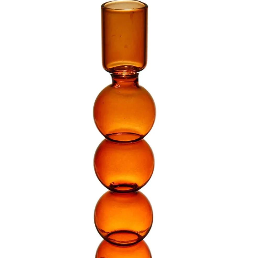 Bougeoir Aria Ambre D8Xh23.5Cm