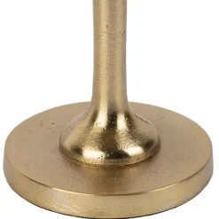 Bougeoir en aluminium doré d10xh15cm - Tropic Étoile