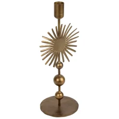 Bougeoir en fer mordoré h30cm - Soleil