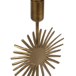 Bougeoir en fer mordoré h30cm - Soleil