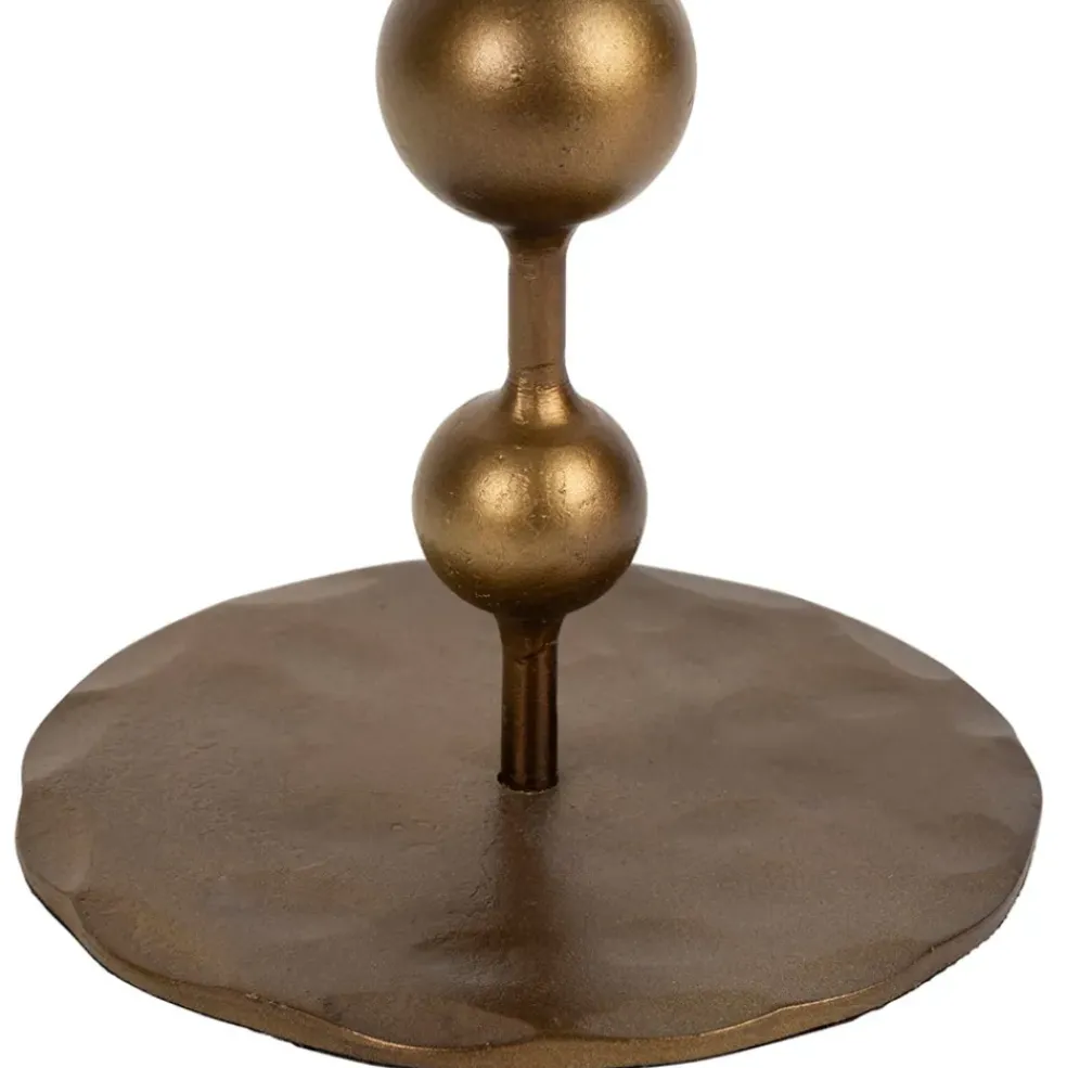 Bougeoir en fer mordoré h30cm - Soleil