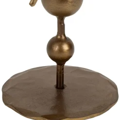 Bougeoir en fer mordoré h23cm - Soleil
