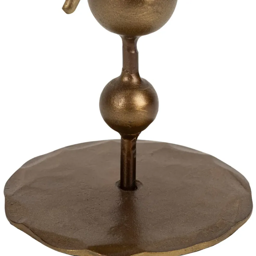 Bougeoir en fer mordoré h23cm - Soleil