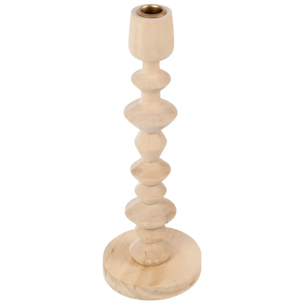 Bougeoir en pin naturel h33.5cm - Boise