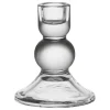 Bougeoir en verre h10cm - Alphe