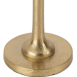 Bougeoir palmier en aluminium doré h25cm - Tropic Etoil