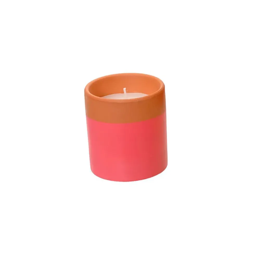 Bougie à la citronelle rose