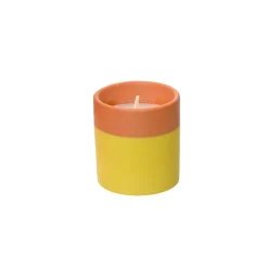 Bougie à la citronnelle jaune