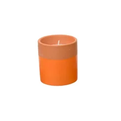 Bougie à la citronnelle orange