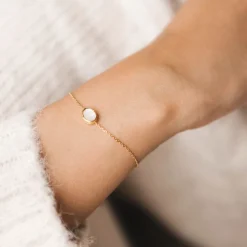 Bougie Bijou Bracelet Or pierre Nacre lavande boisé 50h