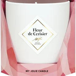 Bougie Bijou Bracelet Or bille noire Fleur de cerisier 45h