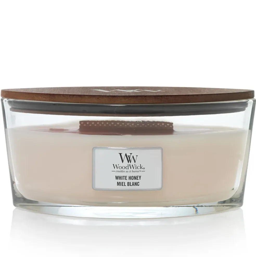 Bougie ellipse parfumée Miel blanc