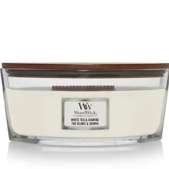 Bougie ellipse parfumée Thé blanc et Jasmin