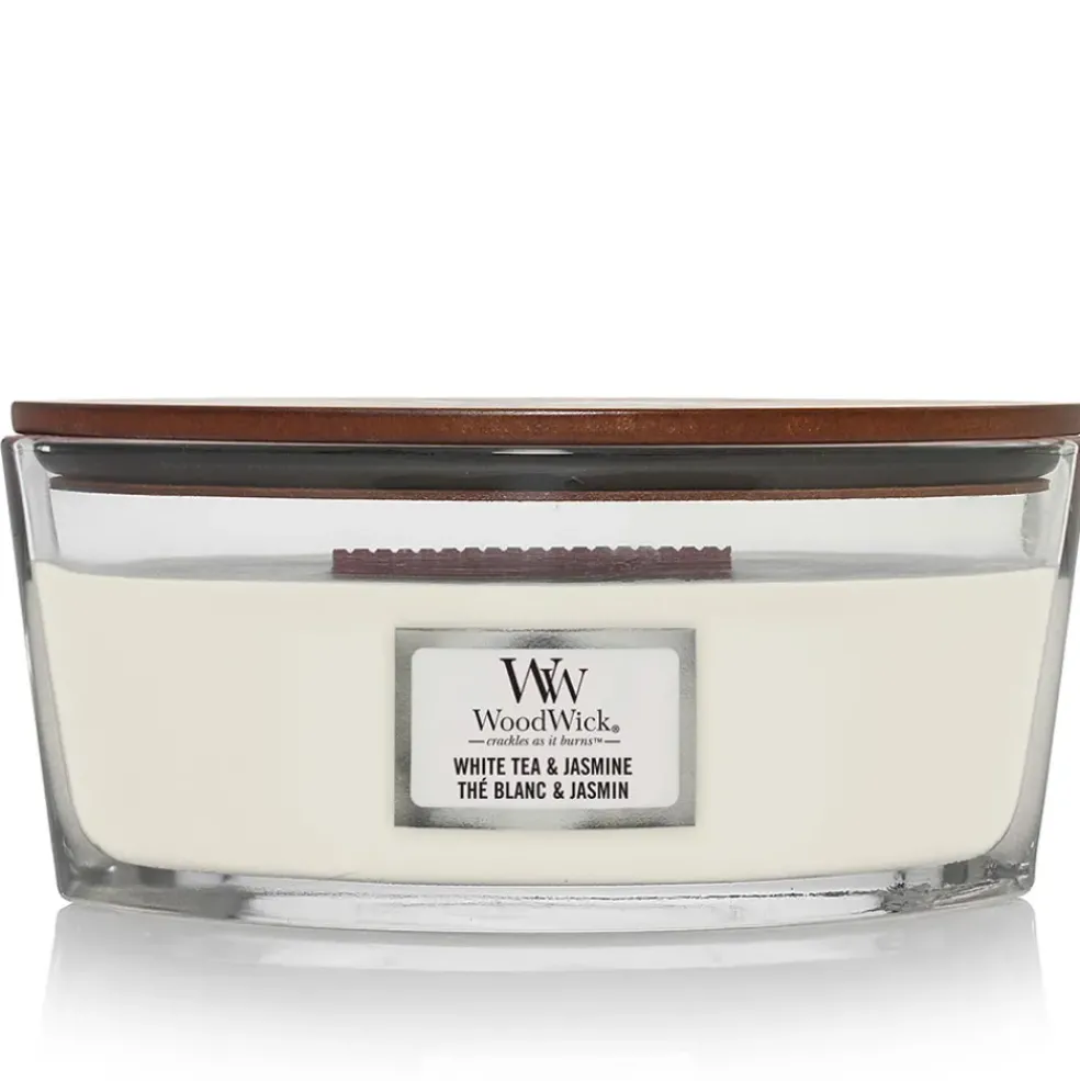 Bougie ellipse parfumée Thé blanc et Jasmin