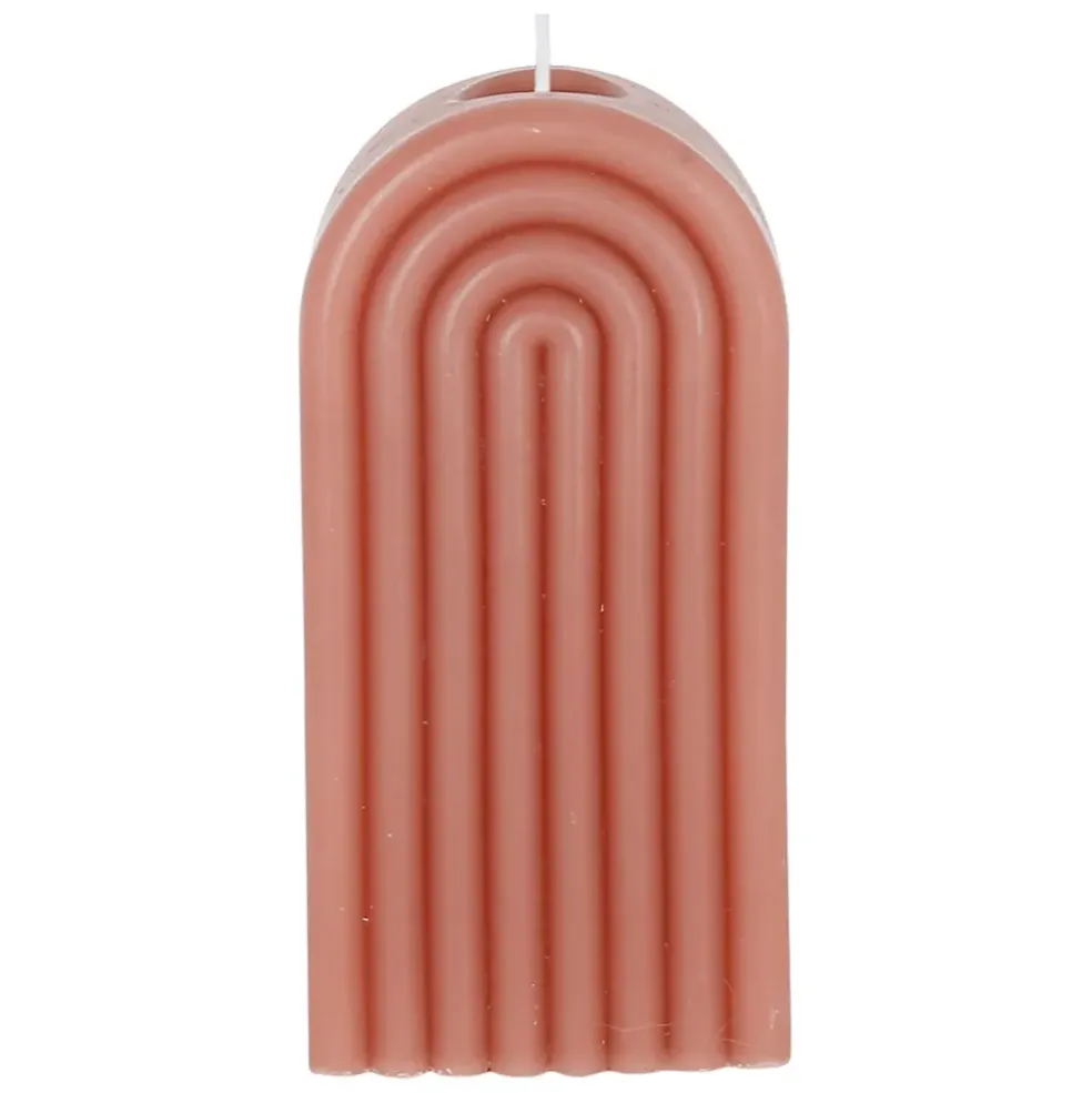 Bougie en cire rose poudre - Funny