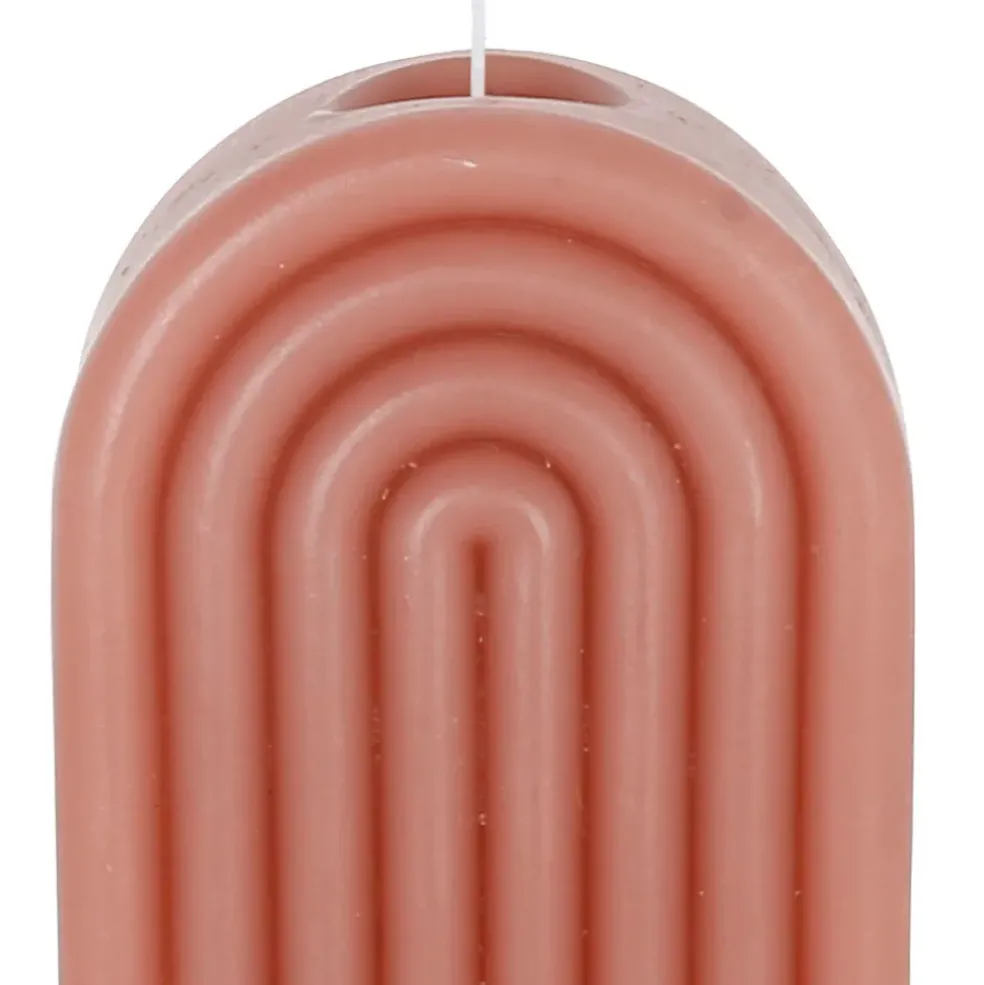 Bougie en cire rose poudre - Funny