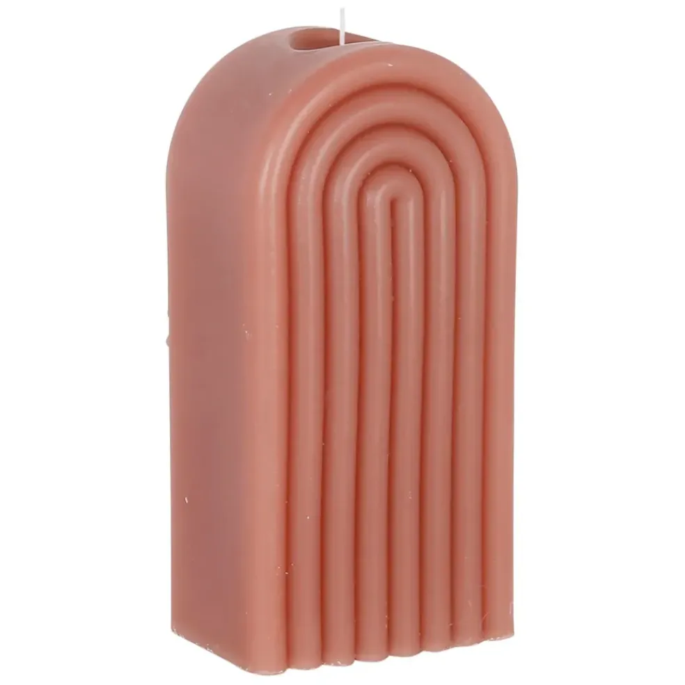 Bougie en cire rose poudre - Funny